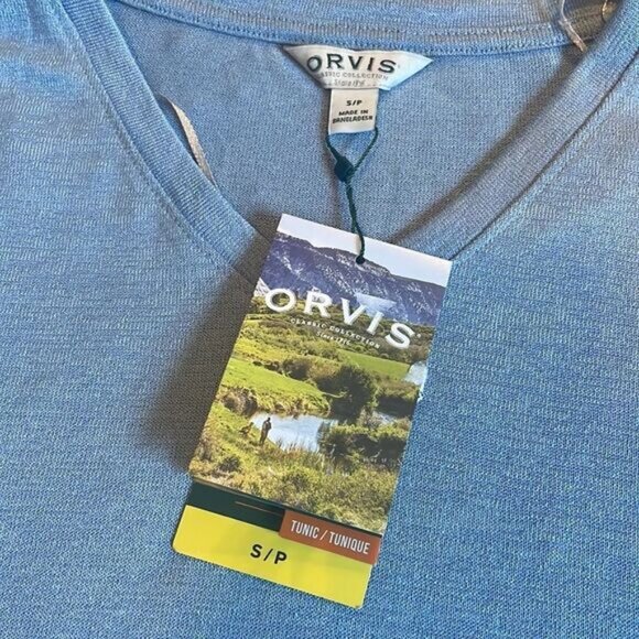 Orvis Woman’s Short Sleeve Tunic Knit Top Size S/P New - Picture 3 of 6